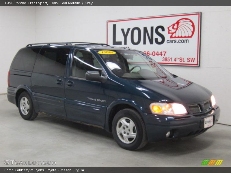 Dark Teal Metallic / Gray 1998 Pontiac Trans Sport