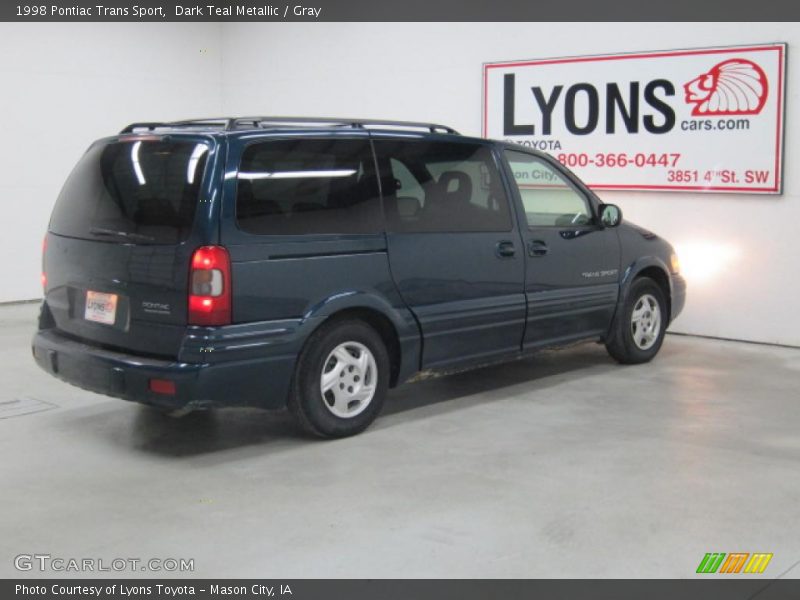 Dark Teal Metallic / Gray 1998 Pontiac Trans Sport