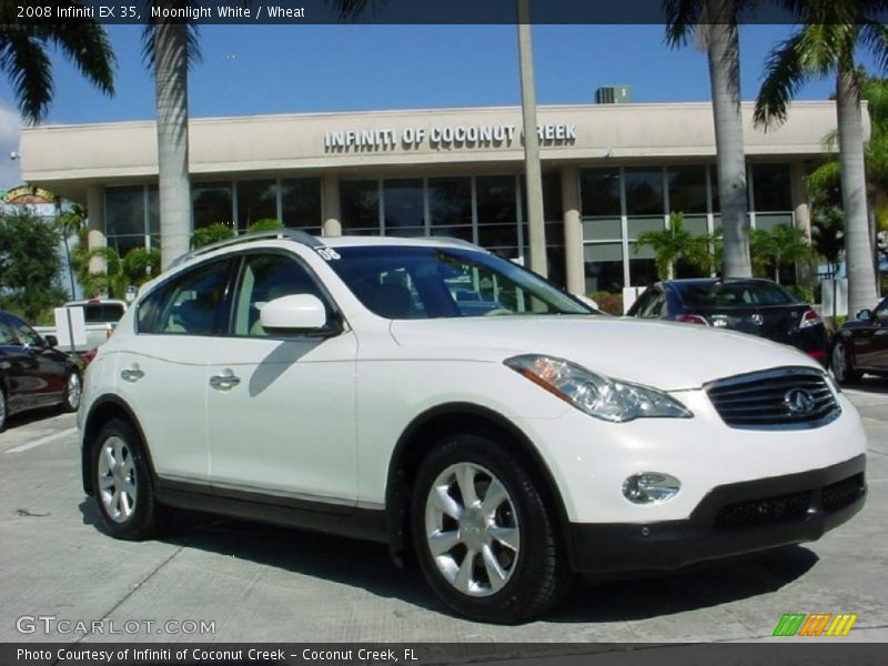 Moonlight White / Wheat 2008 Infiniti EX 35