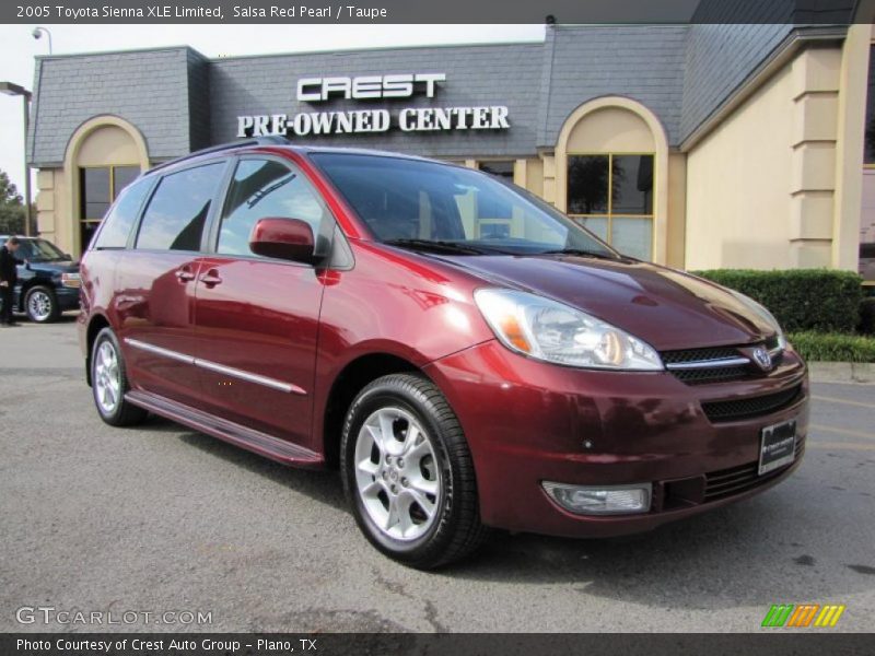 Salsa Red Pearl / Taupe 2005 Toyota Sienna XLE Limited