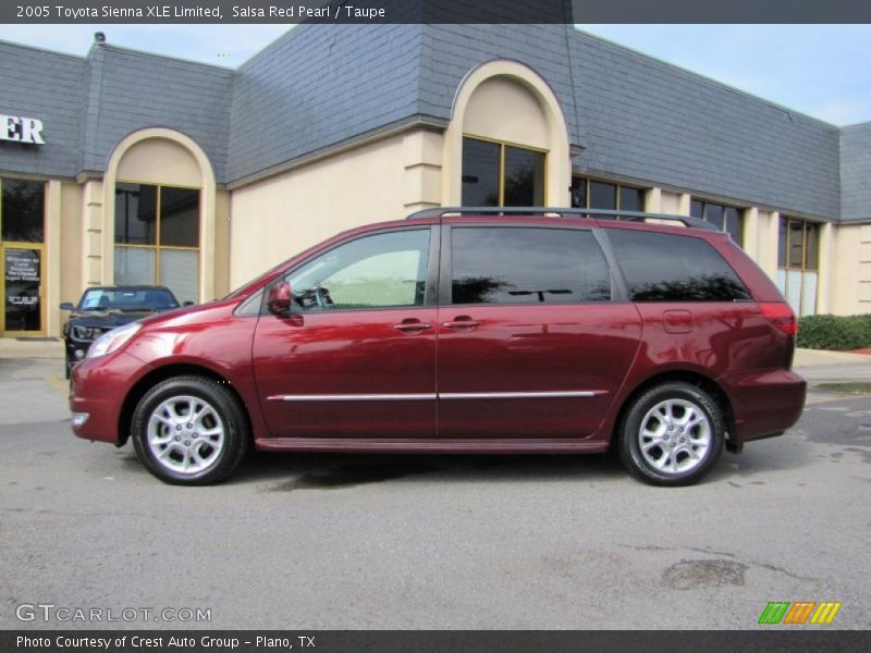 Salsa Red Pearl / Taupe 2005 Toyota Sienna XLE Limited