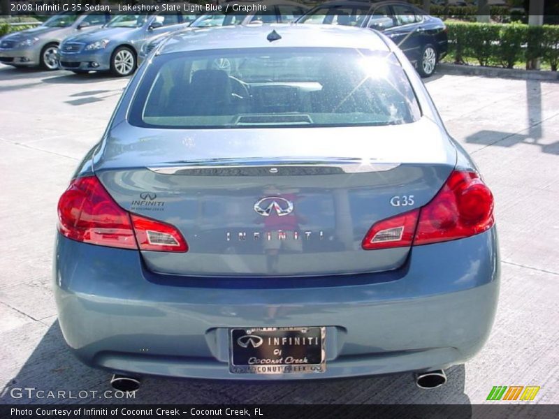 Lakeshore Slate Light Blue / Graphite 2008 Infiniti G 35 Sedan