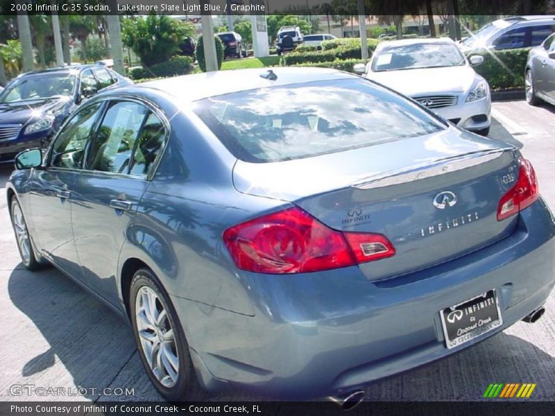 Lakeshore Slate Light Blue / Graphite 2008 Infiniti G 35 Sedan