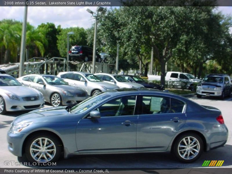 Lakeshore Slate Light Blue / Graphite 2008 Infiniti G 35 Sedan
