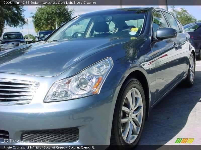 Lakeshore Slate Light Blue / Graphite 2008 Infiniti G 35 Sedan