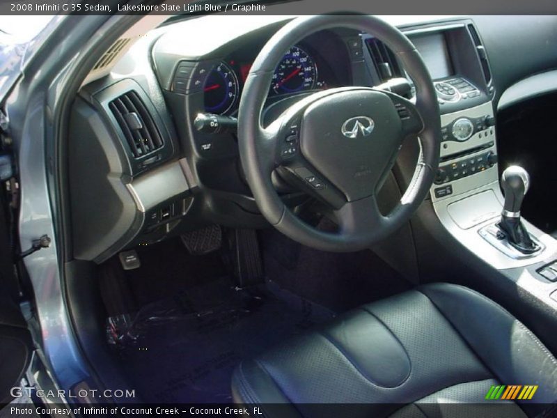 Lakeshore Slate Light Blue / Graphite 2008 Infiniti G 35 Sedan