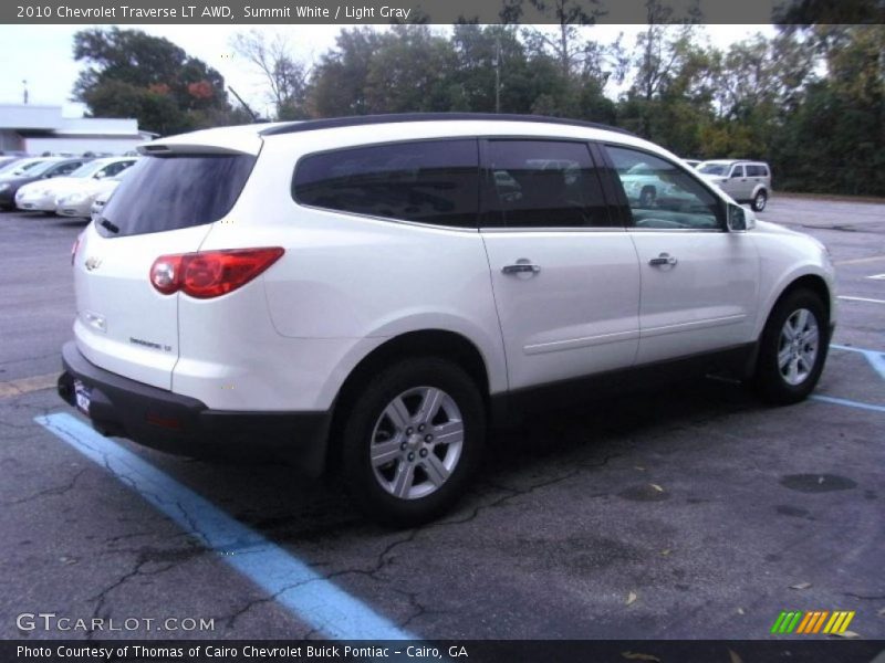 Summit White / Light Gray 2010 Chevrolet Traverse LT AWD