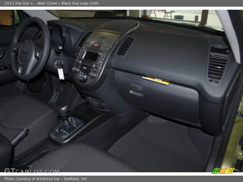 Alien Green / Black Soul Logo Cloth 2011 Kia Soul +