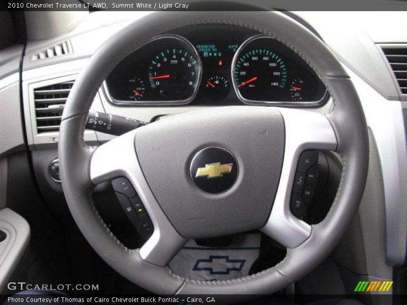 Summit White / Light Gray 2010 Chevrolet Traverse LT AWD