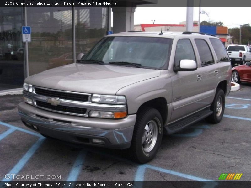 Light Pewter Metallic / Tan/Neutral 2003 Chevrolet Tahoe LS