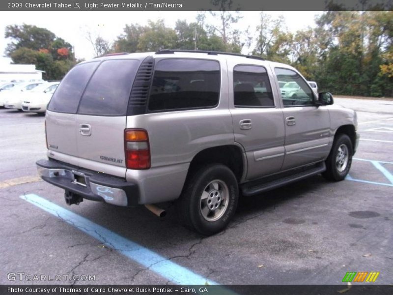 Light Pewter Metallic / Tan/Neutral 2003 Chevrolet Tahoe LS