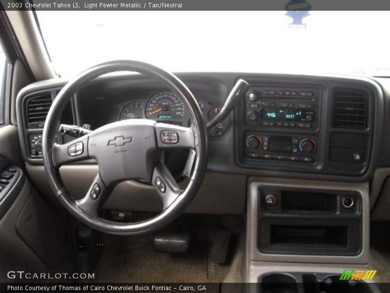 Light Pewter Metallic / Tan/Neutral 2003 Chevrolet Tahoe LS