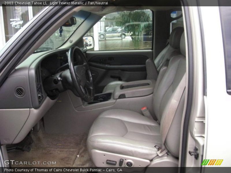 Light Pewter Metallic / Tan/Neutral 2003 Chevrolet Tahoe LS