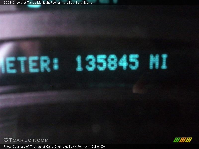 Light Pewter Metallic / Tan/Neutral 2003 Chevrolet Tahoe LS