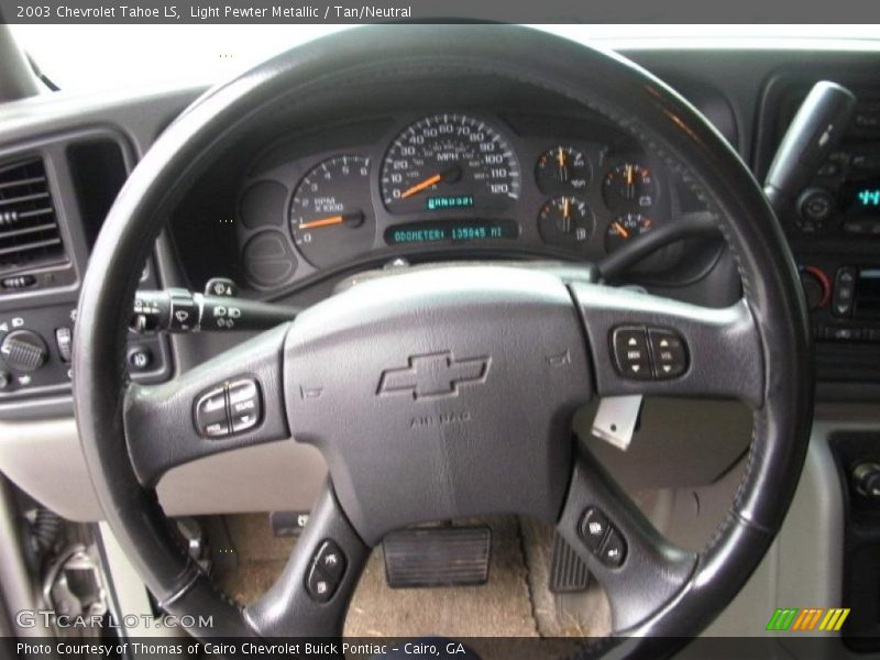Light Pewter Metallic / Tan/Neutral 2003 Chevrolet Tahoe LS