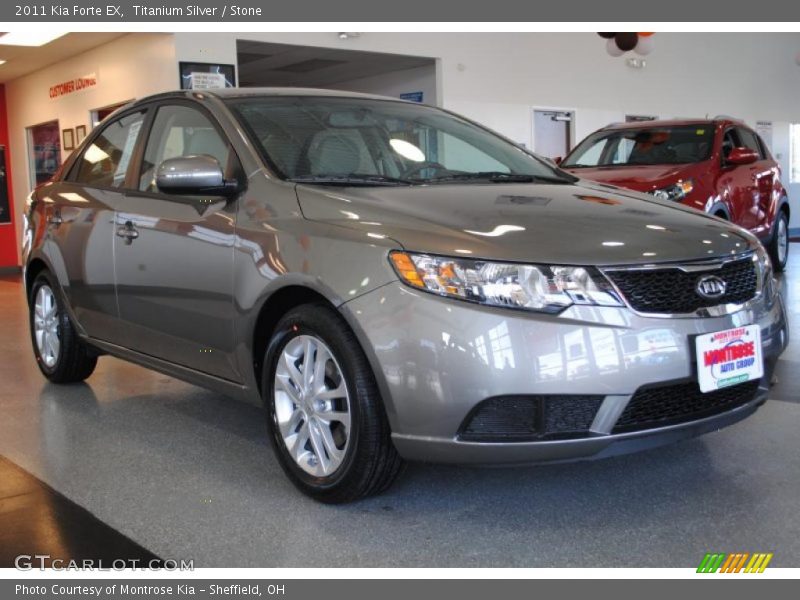 Titanium Silver / Stone 2011 Kia Forte EX