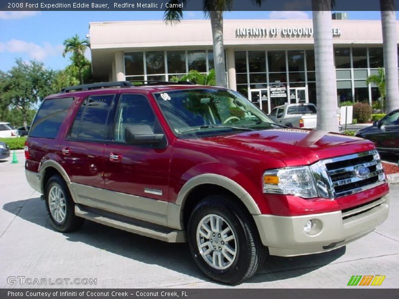 Redfire Metallic / Camel 2008 Ford Expedition Eddie Bauer