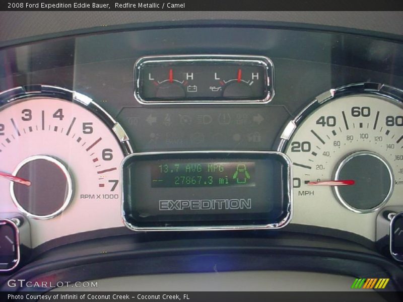 Redfire Metallic / Camel 2008 Ford Expedition Eddie Bauer