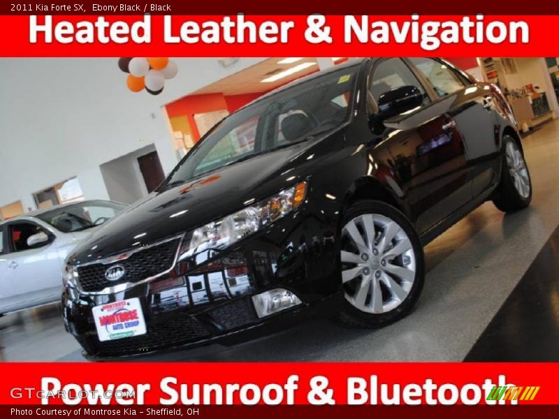 Ebony Black / Black 2011 Kia Forte SX