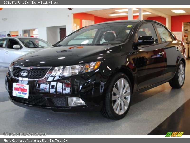 Ebony Black / Black 2011 Kia Forte SX