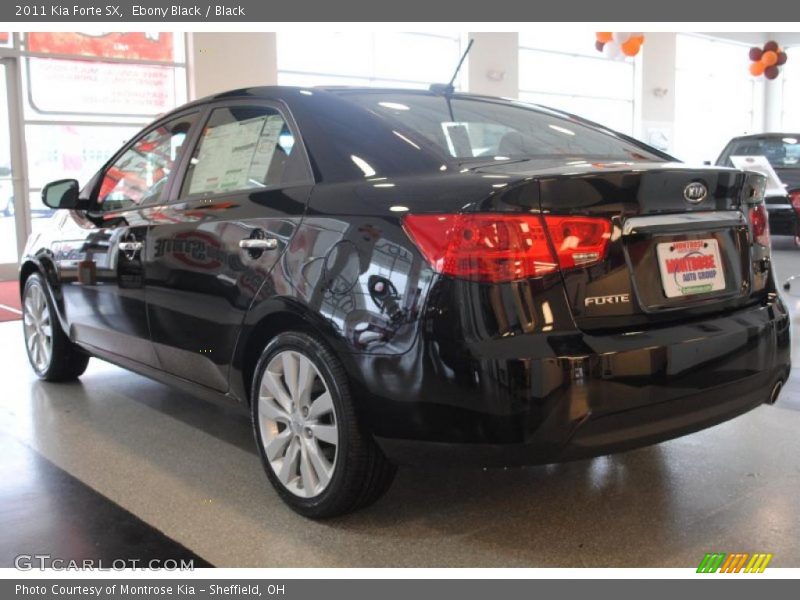 Ebony Black / Black 2011 Kia Forte SX