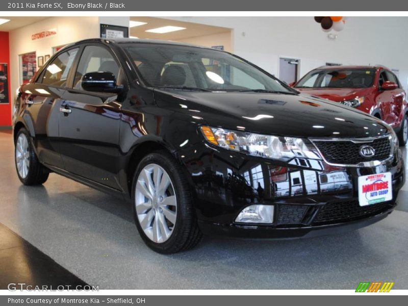 Ebony Black / Black 2011 Kia Forte SX