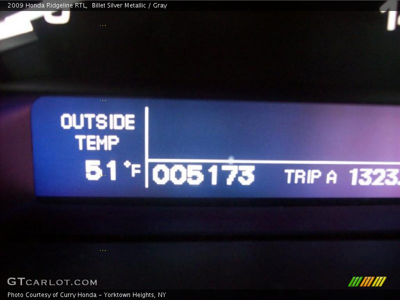 Billet Silver Metallic / Gray 2009 Honda Ridgeline RTL