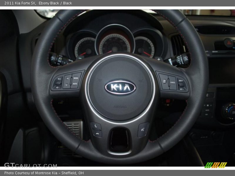 Ebony Black / Black 2011 Kia Forte SX