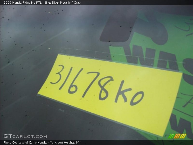 Billet Silver Metallic / Gray 2009 Honda Ridgeline RTL