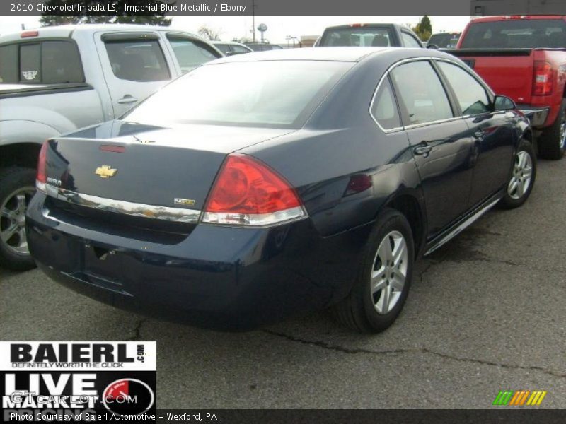 Imperial Blue Metallic / Ebony 2010 Chevrolet Impala LS