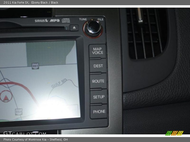 Navigation of 2011 Forte SX