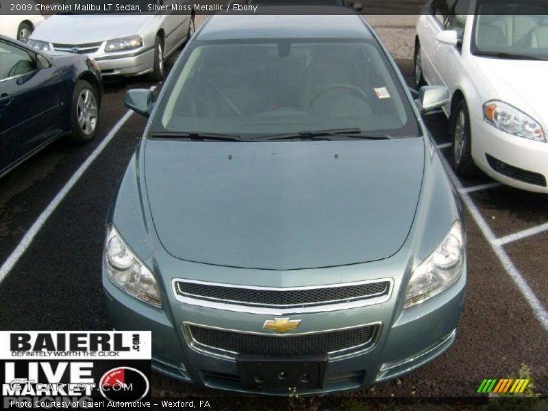 Silver Moss Metallic / Ebony 2009 Chevrolet Malibu LT Sedan