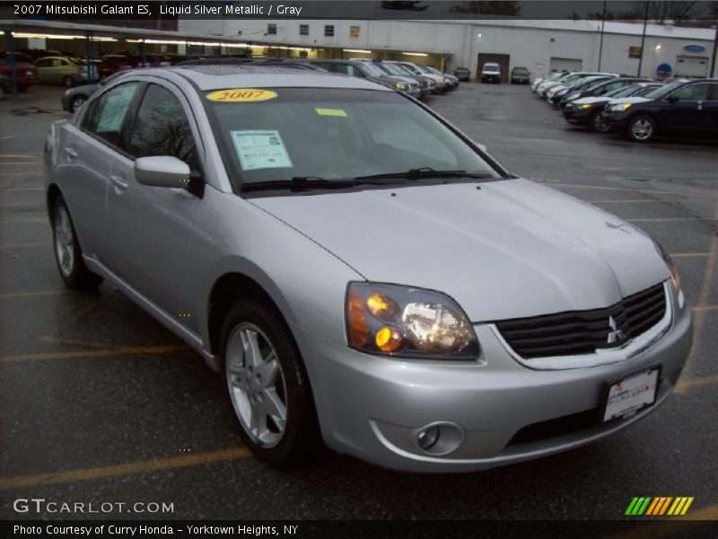 Liquid Silver Metallic / Gray 2007 Mitsubishi Galant ES
