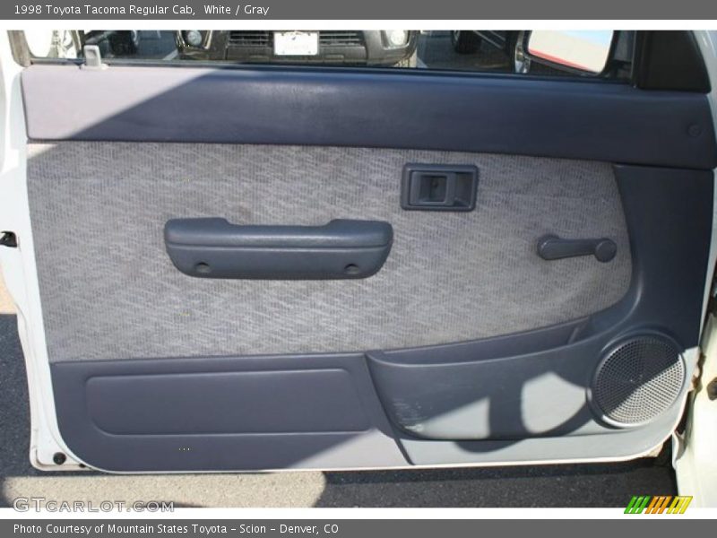 White / Gray 1998 Toyota Tacoma Regular Cab