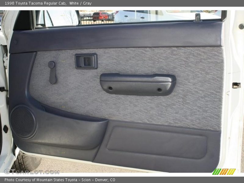 White / Gray 1998 Toyota Tacoma Regular Cab