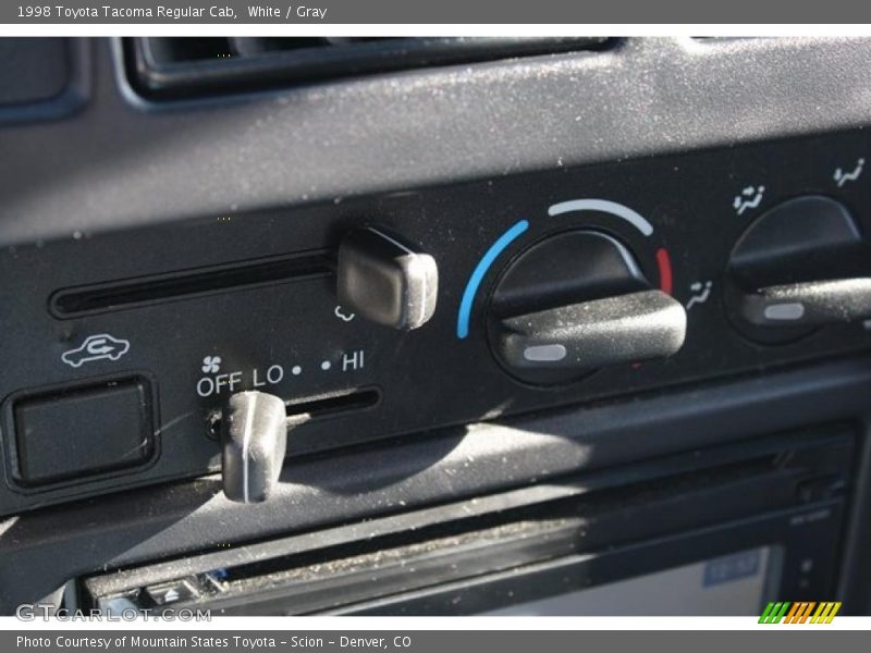 White / Gray 1998 Toyota Tacoma Regular Cab