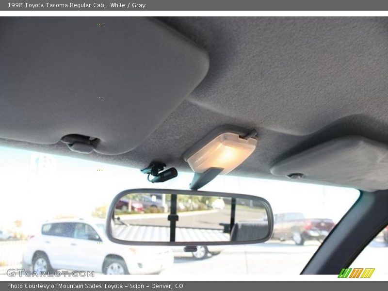 White / Gray 1998 Toyota Tacoma Regular Cab