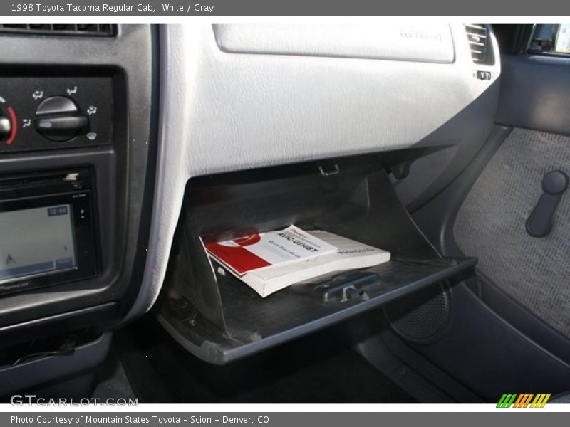 White / Gray 1998 Toyota Tacoma Regular Cab