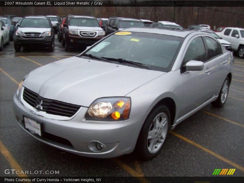 Liquid Silver Metallic / Gray 2007 Mitsubishi Galant ES