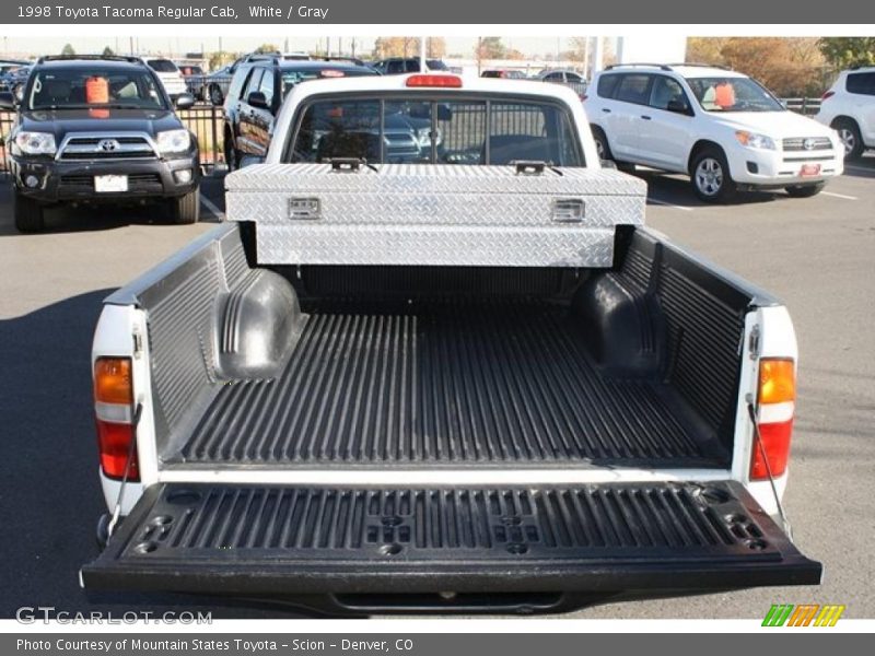 White / Gray 1998 Toyota Tacoma Regular Cab