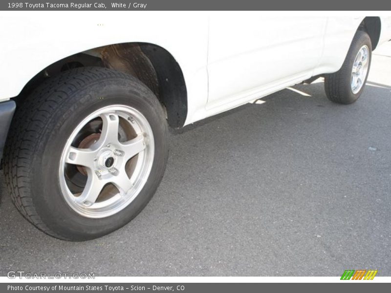 White / Gray 1998 Toyota Tacoma Regular Cab