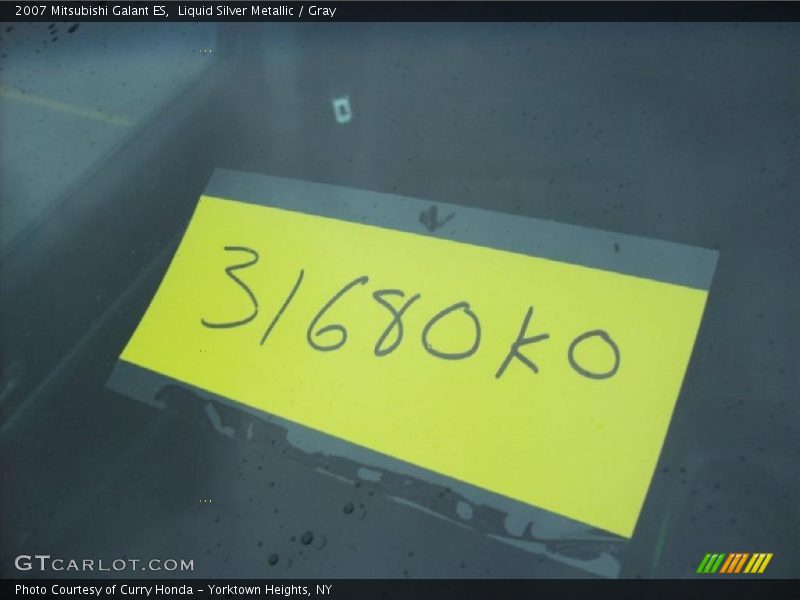 Liquid Silver Metallic / Gray 2007 Mitsubishi Galant ES