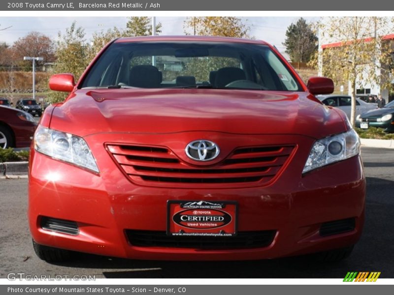 Barcelona Red Metallic / Ash 2008 Toyota Camry LE