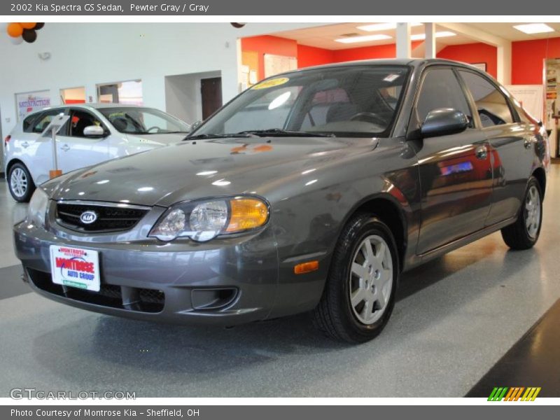 Pewter Gray / Gray 2002 Kia Spectra GS Sedan