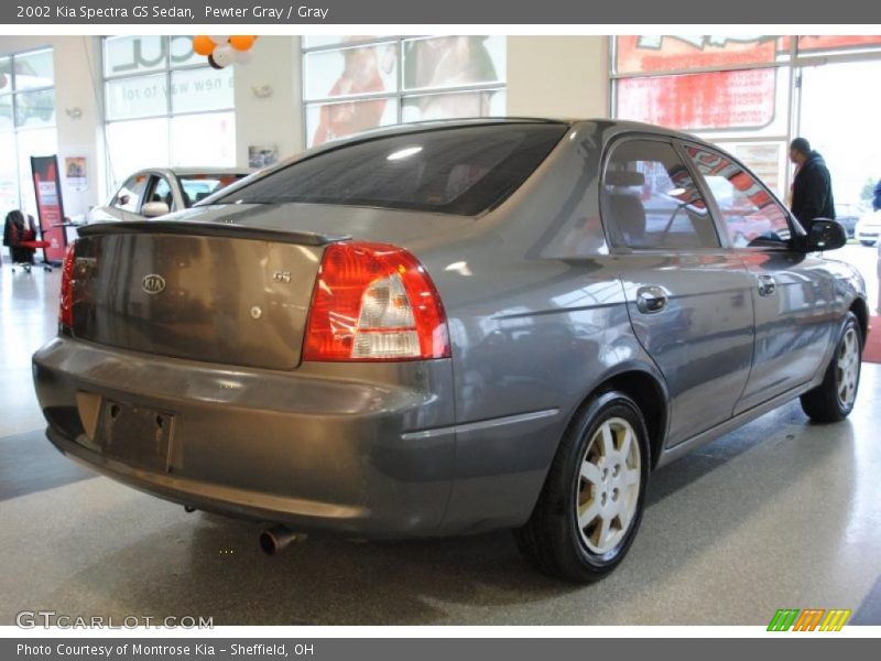 Pewter Gray / Gray 2002 Kia Spectra GS Sedan