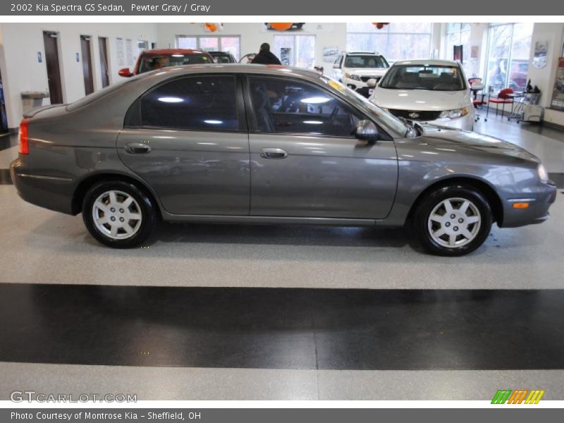 Pewter Gray / Gray 2002 Kia Spectra GS Sedan