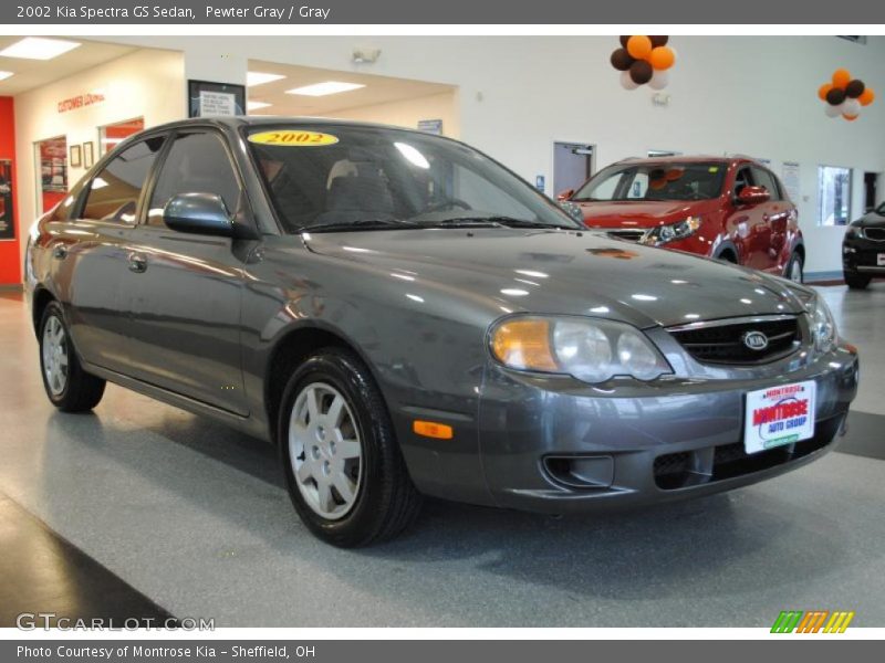 Pewter Gray / Gray 2002 Kia Spectra GS Sedan
