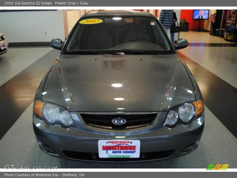 Pewter Gray / Gray 2002 Kia Spectra GS Sedan