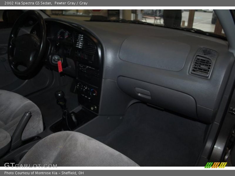 Pewter Gray / Gray 2002 Kia Spectra GS Sedan