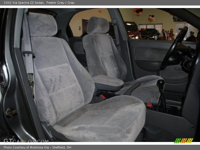 Pewter Gray / Gray 2002 Kia Spectra GS Sedan